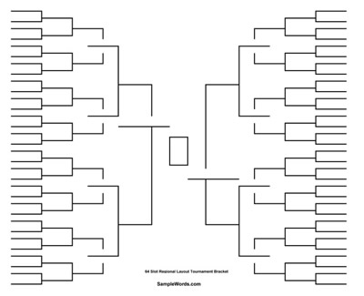Free Printable 64 Team Tournament Bracket