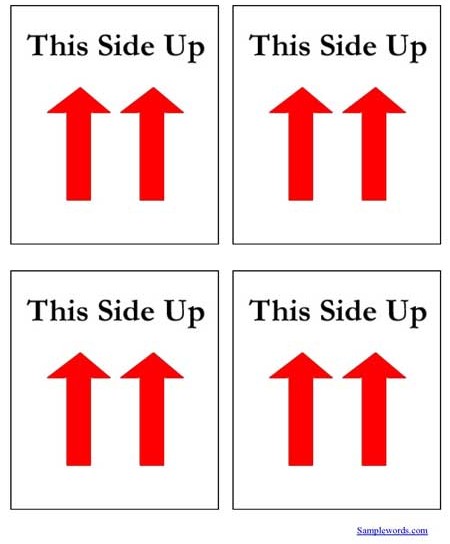Shipping Label - This Side Up
