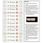 Printable Coin Wrapper for Pennies