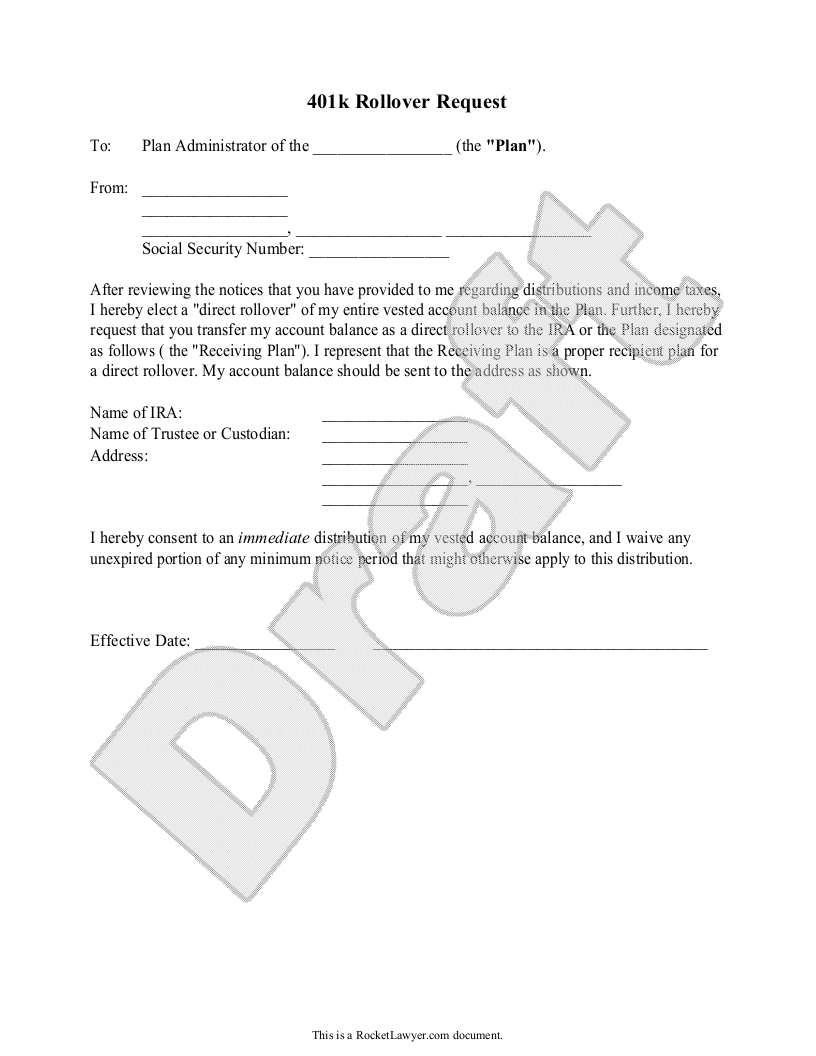 401k Rollover Letter Template 401k-rollover-letter-template