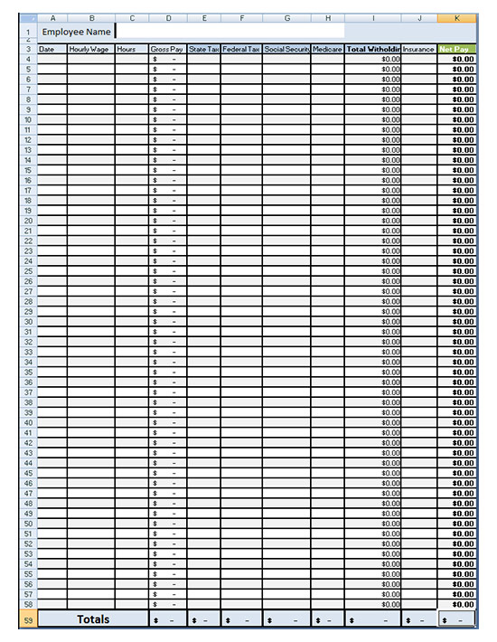 Biweekly Federal Tax Chart